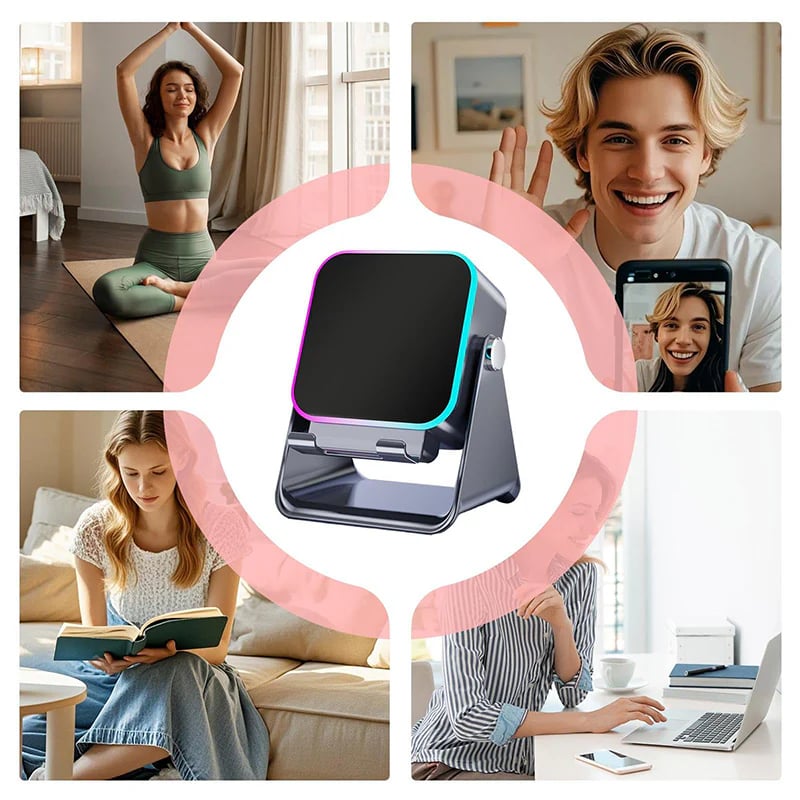 🎶📱 5-in-1 Wireless Induction Speaker with Adjustable Phone Stand