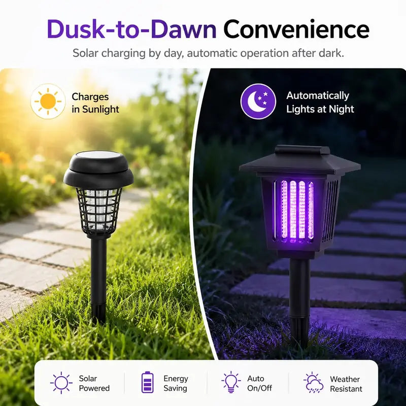 🔥Solar Mosquito Zapper Light