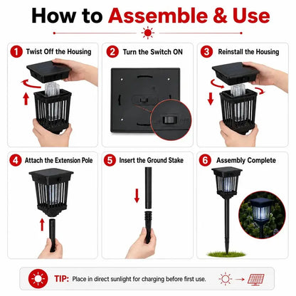 🔥Solar Mosquito Zapper Light