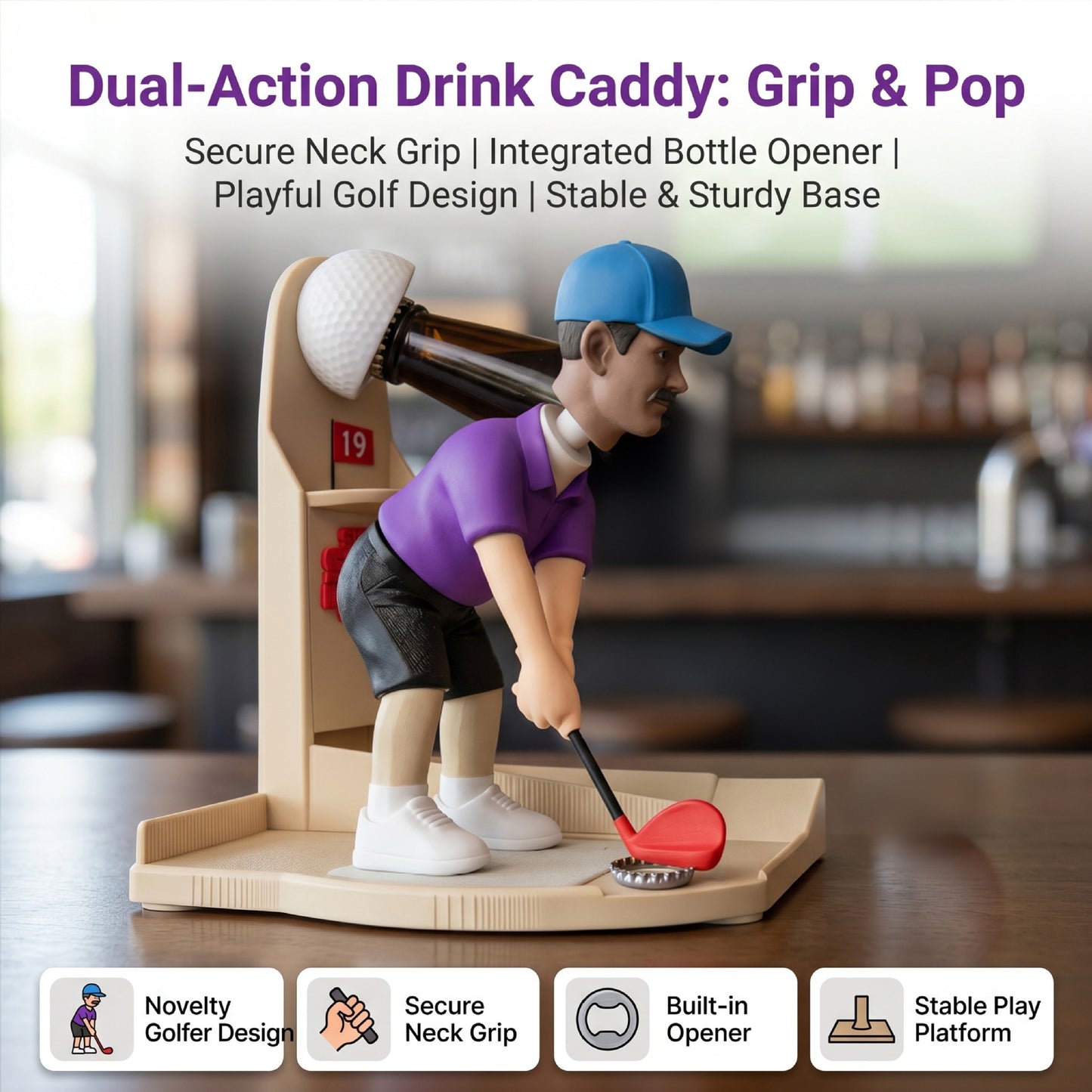 Fun Golf Bottle Opener