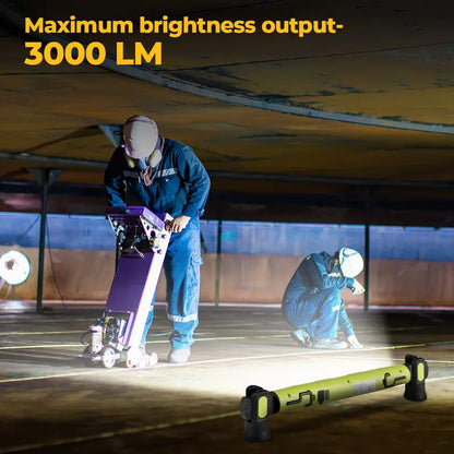 Under Hood Work Light Bar, 3000LM LED Magnetic Light Bar with Hooks, 5200mAh Cordless Rechargeable Hood Light, Single Pack, Ideal for Mechanic, Car Repair & Garage Use
