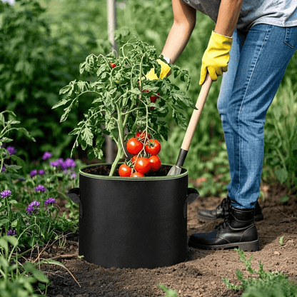 5 Gallon Grow Bags – Heavy Duty Aeration Fabric Pots with Handles for Vegetables, Flowers & Fruits